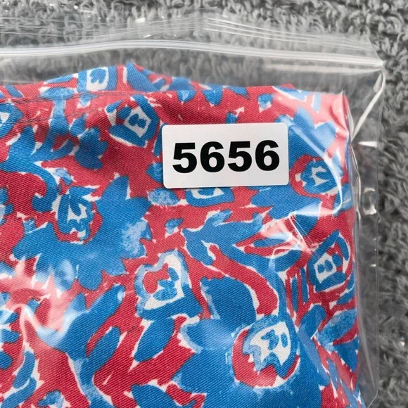 Chubbies Shorts Mens Medium Red Blue Golf Floral 7" Elastic Casual Fun Made USA - Picture 11 of 11